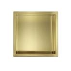 Mat goud RVS Inbouwnis 30x30x7cm, Verzenden, Nieuw