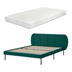 Gestoffeerd bed Porvoo met bedbodem en matras 140x200 cm don, Verzenden, Nieuw