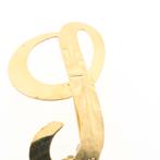 Gouden letter broche; letter I (vintage, gouden broche), Goud, Gebruikt, Ophalen of Verzenden, Overige kleuren
