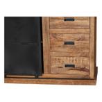 Dressoir Mangohout Milan 100 cm, Huis en Inrichting, Kasten | Dressoirs, 100 tot 150 cm, Verzenden, Nieuw, Industriële meubels