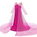 Prinsessenjurk - Roze Elsa jurk met sleep