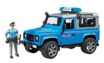 Bruder 2597 Land Rover Politieauto met Agent en accessoires, Nieuw