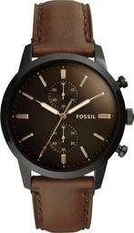 Fossil Zwart Mannen Horloge - 44 mm, Verzenden, Nieuw