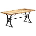 vidaXL Eettafel 180x90x76 cm massief mangohout, Huis en Inrichting, Tafels | Eettafels, Verzenden, Nieuw