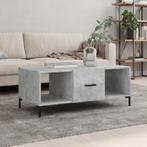 vidaXL Salontafel 102x50x40 cm bewerkt hout betongrijs, 100 tot 150 cm, Verzenden, Nieuw, 50 tot 100 cm