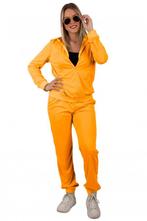 Trainingspak Dames Neon Oranje, Kleding | Dames, Carnavalskleding en Feestkleding, Nieuw, Verzenden