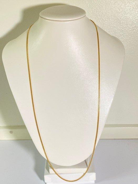Halsketting - 18 karaat Geel goud - Cubaanse ketting 18kt, Sieraden, Tassen en Uiterlijk, Kettingen