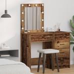 vidaXL Kaptafel met lade Oud Hout 50 x 41 x 135 cm Bewerkt, Huis en Inrichting, Tafels | Kaptafels, Verzenden, Nieuw