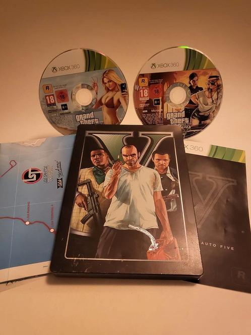 Grand Theft Auto V Steelcase Xbox 360, Spelcomputers en Games, Games | Xbox 360, Ophalen of Verzenden