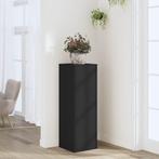 vidaXL Plantenstandaard 33x33x100 cm bewerkt hout zwart, Verzenden, Nieuw