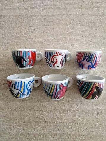 Illy - Sandro Chia - Koffieservies voor 6 (6) - Porselein - beschikbaar voor biedingen