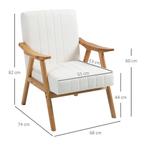 TRUUSK Gestoffeerde Fauteuil Lounge Stoel - Fluweel Look - A, Huis en Inrichting, Stoelen, Verzenden, Nieuw