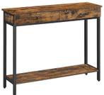 Hoppa! LNT015B01 Consoletafel Bruin 100x30x80 van 59 voor 39, Huis en Inrichting, Kasten | Ladekasten, Nieuw, Minder dan 100 cm