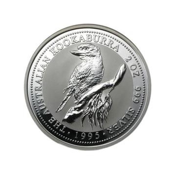 Zilveren Kookaburra munt 1995 2 troy ounce beschikbaar voor biedingen