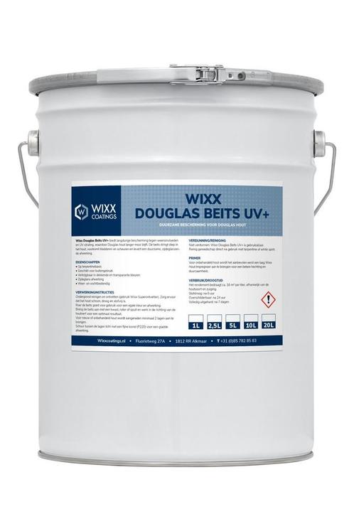 Wixx Douglasbeits UV+ Donker Eiken 5L, Doe-het-zelf en Verbouw, Verf, Beits en Lak, Beits, Nieuw, Minder dan 5 liter, Verzenden