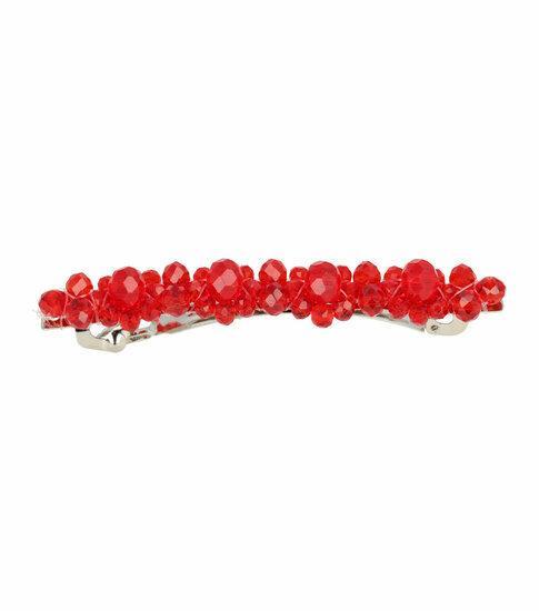 Haarspeld Bloemen Fantasie Facet Kralen Rood, Sieraden, Tassen en Uiterlijk, Uiterlijk | Haarverzorging, Verzenden