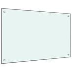 vidaXL Spatscherm keuken 80x50 cm gehard glas wit, Huis en Inrichting, Keuken | Keukenbenodigdheden, Verzenden, Nieuw