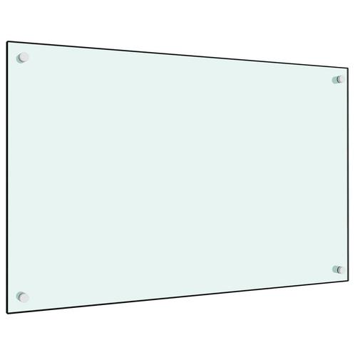 vidaXL Spatscherm keuken 80x50 cm gehard glas wit, Huis en Inrichting, Keuken | Keukenbenodigdheden, Nieuw, Verzenden