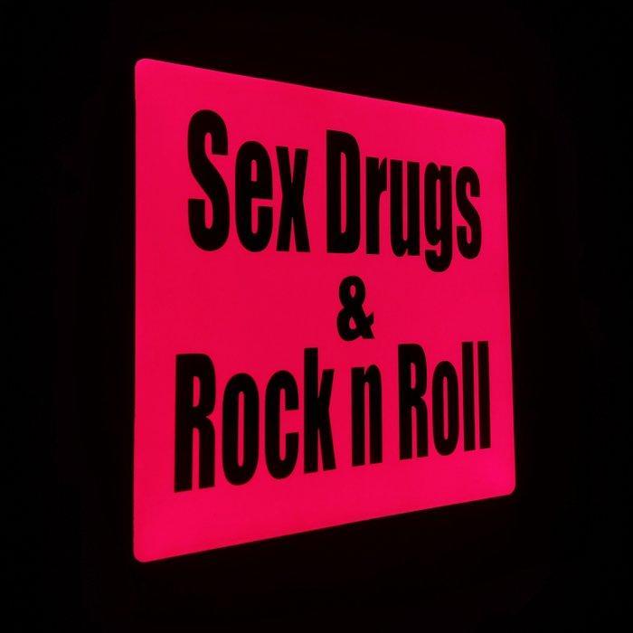 Reclamebord - Amsterdam Red-lights Sex Drugs and Rock n, Antiek en Kunst, Antiek | Wandborden en Tegels