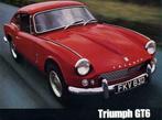 *Gevraagd * Triumph GT6 TR2 TR3 TR4 TR6 spitfire *Gezocht*, Cabriolet, Handgeschakeld, Nieuw, Benzine