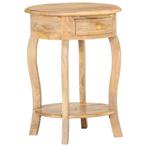 vidaXL Bijzettafel 37x37x61 cm massief mangohout, Huis en Inrichting, Verzenden, Nieuw