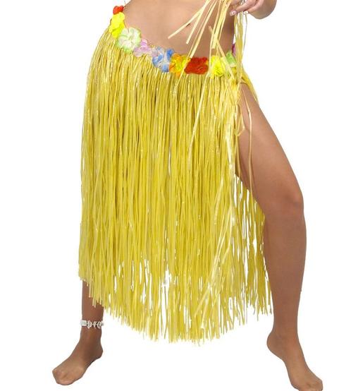 Hawaii Rokje Geel 50cm, Kinderen en Baby's, Carnavalskleding en Verkleedspullen, Nieuw, Verzenden