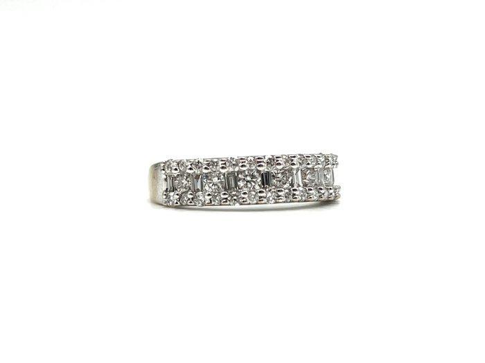 Ring - 18 karaat Witgoud - 1.00ct. tw. Diamant (Natuurlijk), Sieraden, Tassen en Uiterlijk, Ringen