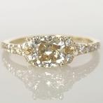 14 karaat Geel goud - Ring - 1.31 ct Diamant