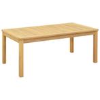 vidaXL Salontafel Licht acacia 110 x 60 x 45 cm Massief, Tuin en Terras, Tuintafels, Verzenden, Nieuw
