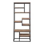 Vakkenkast Mangohout Bowi 80 cm, Verzenden, Nieuw, 50 tot 100 cm, Industriële meubels