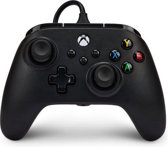 Xbox Series / Xbox One Wired Controller Black PowerA, Spelcomputers en Games, Spelcomputers | Xbox One, Zo goed als nieuw, Ophalen of Verzenden