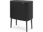 Brabantia Bo Touch Bin Prullenbak - 36 liter - Matt Black, Verzenden, Zo goed als nieuw