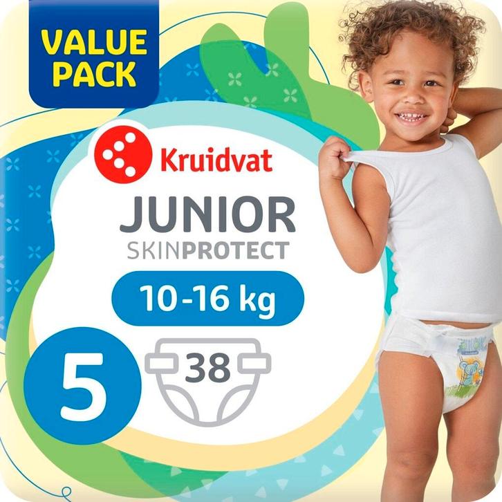Kruidvat 5 Junior Luiers Valuepack, Kinderen en Baby's, Overige Kinderen en Baby's, Nieuw, Verzenden