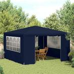 Partytent met zijwanden professioneel 90 g/m 4x4 m blauw, Huis en Inrichting, Verzenden, Nieuw