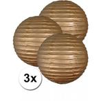 Gouden lampionnen 35 cm 3 stuks - Lampionnen, Hobby en Vrije tijd, Feestartikelen, Ophalen of Verzenden, Nieuw