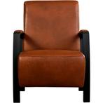 Leren fauteuil Glory - Granada Savannah (cognac), Huis en Inrichting, Fauteuils, Nieuw, 50 tot 75 cm, Leer, 75 tot 100 cm