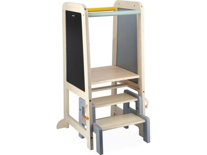 Janod Leertoren - Houten Schoolbord - 2 Hoogte-Instellingen, Kinderen en Baby's, Speelgoed | Educatief en Creatief, Zo goed als nieuw