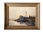 Galien-Laloue 1854-1941, Toegeschreven aan - Paysage au bord, Antiek en Kunst, Kunst | Schilderijen | Klassiek