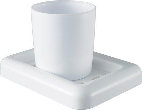 Haceka - Haceka Yoly Wit Bekerhouder, Huis en Inrichting, Badkamer | Badtextiel en Accessoires, Wit, Nieuw, Ophalen of Verzenden