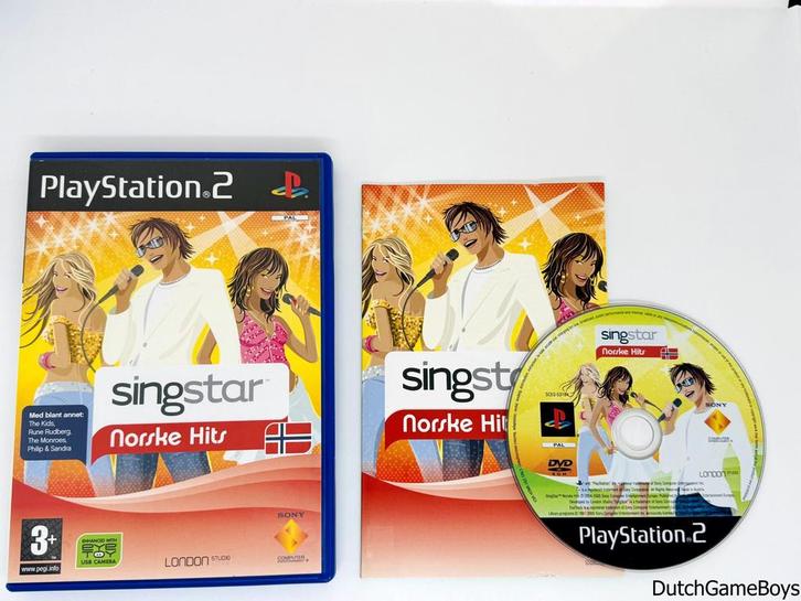 Playstation 2 / PS2 - Singstar - Norske Hits, Spelcomputers en Games, Games | Sony PlayStation 2, Gebruikt, Verzenden