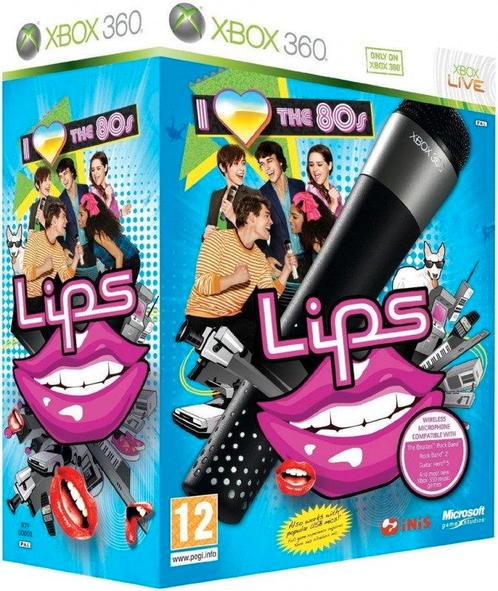 Xbox 360 Lips: I Love the 80s + Draadloze Microfoon (Geseal, Spelcomputers en Games, Games | Xbox 360, Nieuw, Verzenden