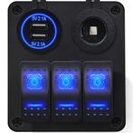 ProRide Schakelpaneel 12V voor Auto/Boot - USB Lader 2, Doe-het-zelf en Verbouw, Verzenden, Nieuw