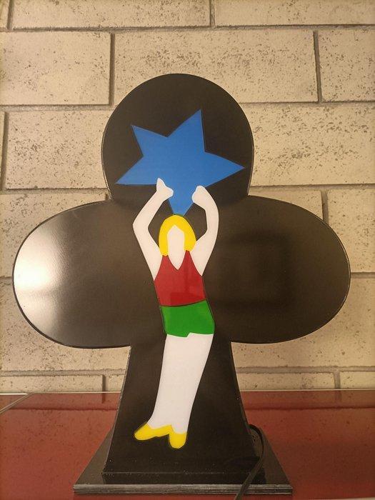 Marco Lodola - Tafellamp - Bloemenkracht - acrylglas, Acryl, Antiek en Kunst, Antiek | Lampen