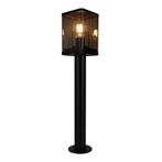 Vierkante staande buitenlamp 50CM | PC lampenkap | Zwart, Staande lamp, Led, Nieuw, Ophalen of Verzenden
