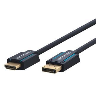 DisplayPort naar HDMI kabel | Clicktronic | 3 meter, Audio, Tv en Foto, Audiokabels en Televisiekabels, Nieuw, Verzenden