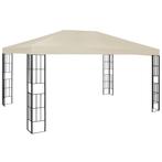 vidaXL Prieel 3x4 m crème, Tuin en Terras, Partytenten, Verzenden, Nieuw