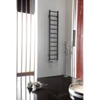 Handdoekradiator Sapho Dina Recht 30x138 cm Antraciet, Ophalen of Verzenden, Nieuw