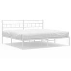 Bedframe Metaal Wit - 180x200 - retourdeal: Superkoop!, Huis en Inrichting, Slaapkamer | Bedden, Wit, Ophalen of Verzenden, 180 cm