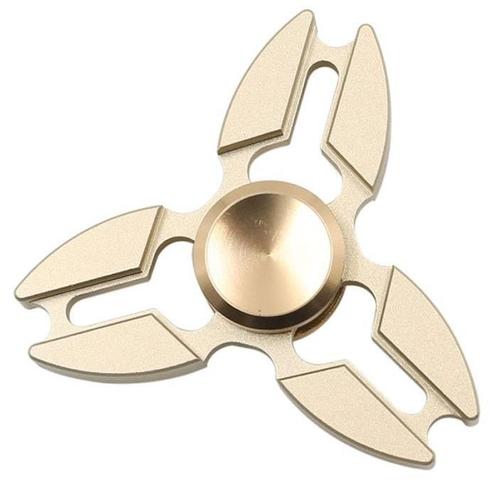 Falcon Tri Fidget Hand Spinner Anti Stress Draaier Toy Goud, Kinderen en Baby's, Speelgoed | Overig, Nieuw, Verzenden
