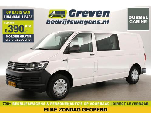 Volkswagen Transporter 2.0 TDI L2H1 Dubbele Cabine 6 Pers, Auto's, Bestelauto's, Te koop, Handgeschakeld, Financial lease, Diesel